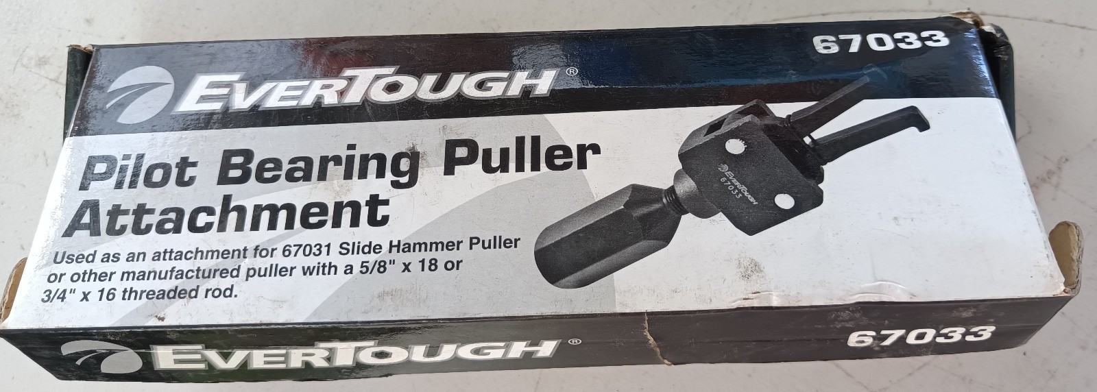 EVERTOUGH Pilot Bearing PULLER Attachment Part No. 67033 – used
