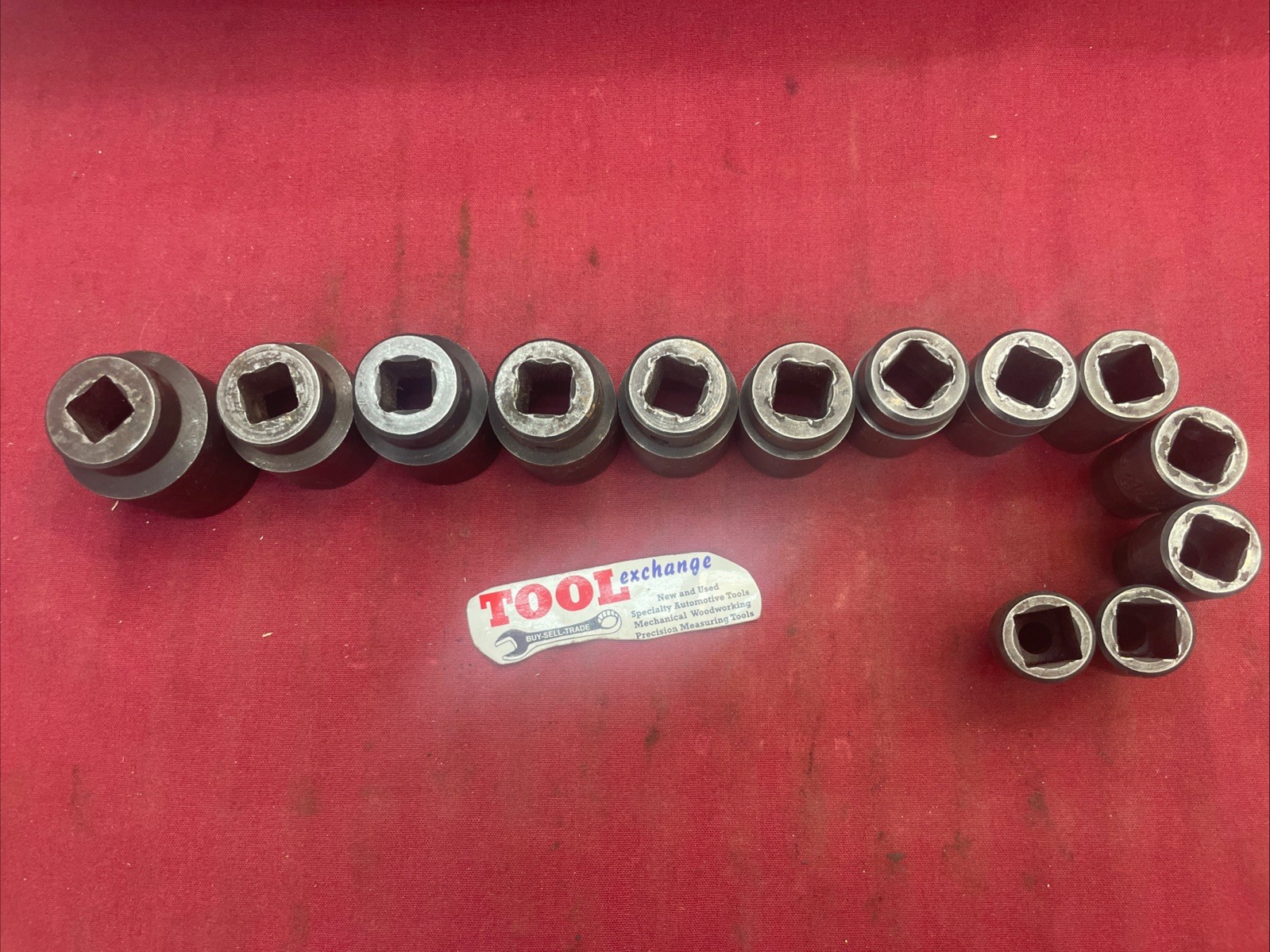 13 Pcs. MAC TOOLS 1/2″ DRIVE 6 PT SHALLOW IMPACT SOCKETS 3/8″- 1-1/8”