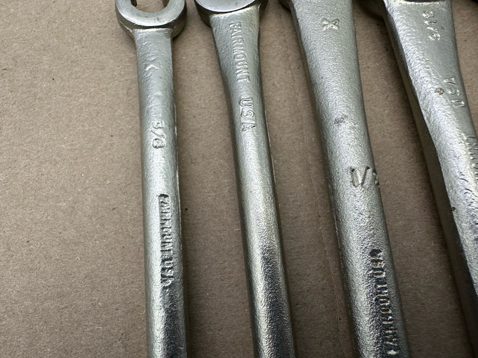 Fairmount 9pc Single End Flare Nut Line Wrench Set USA 3/8″-1″ Very Nice Shape