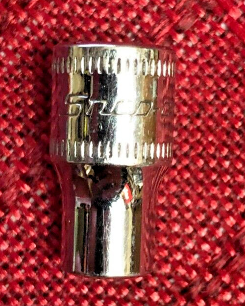 Snap-On TMM6 Metric 6mm Short Chrome Socket 1/4″dr 6pt 1″L 2008 USA Good 9/10 x