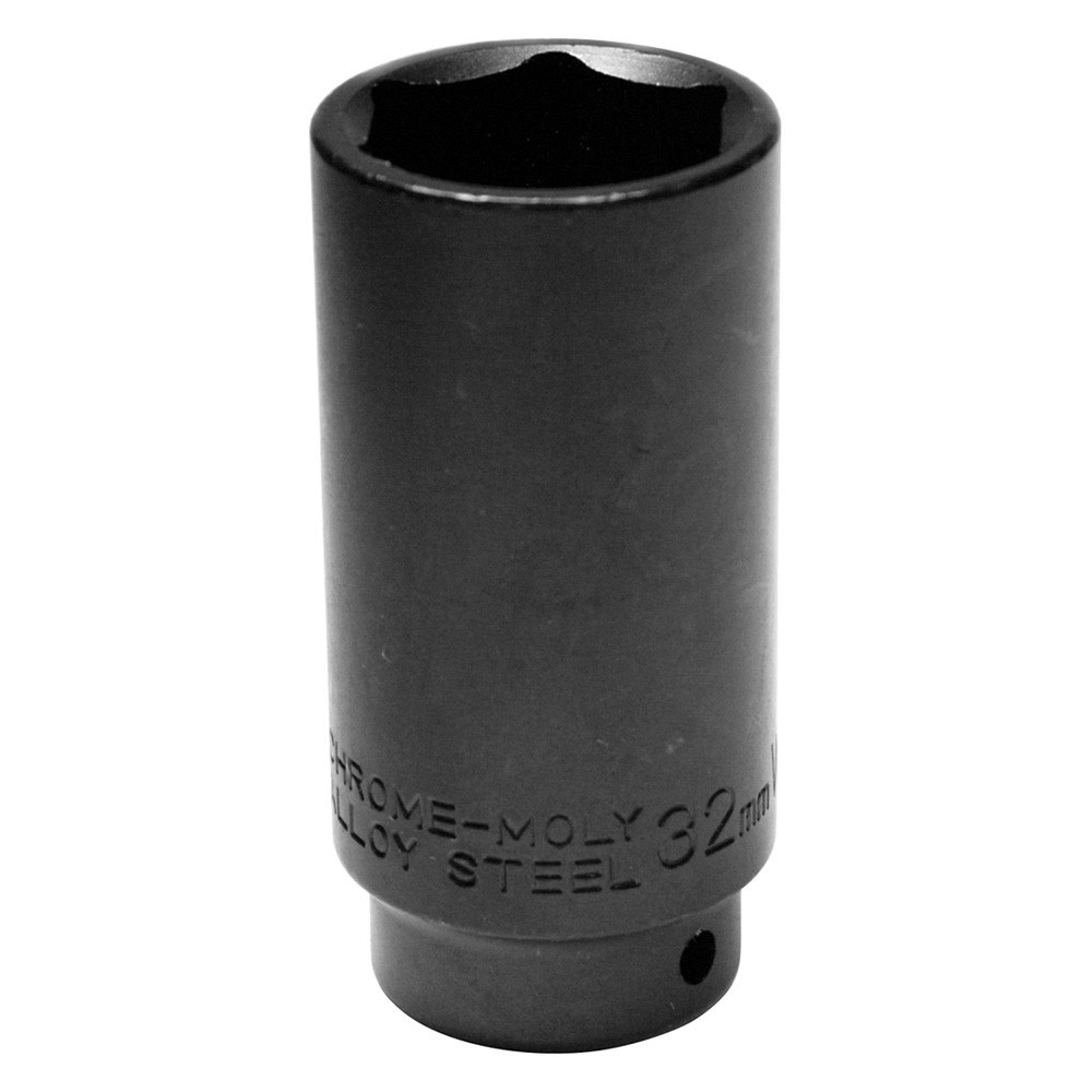 Performance Tool 6-Point 32 mm CHR-Moly Axle Nut Socket