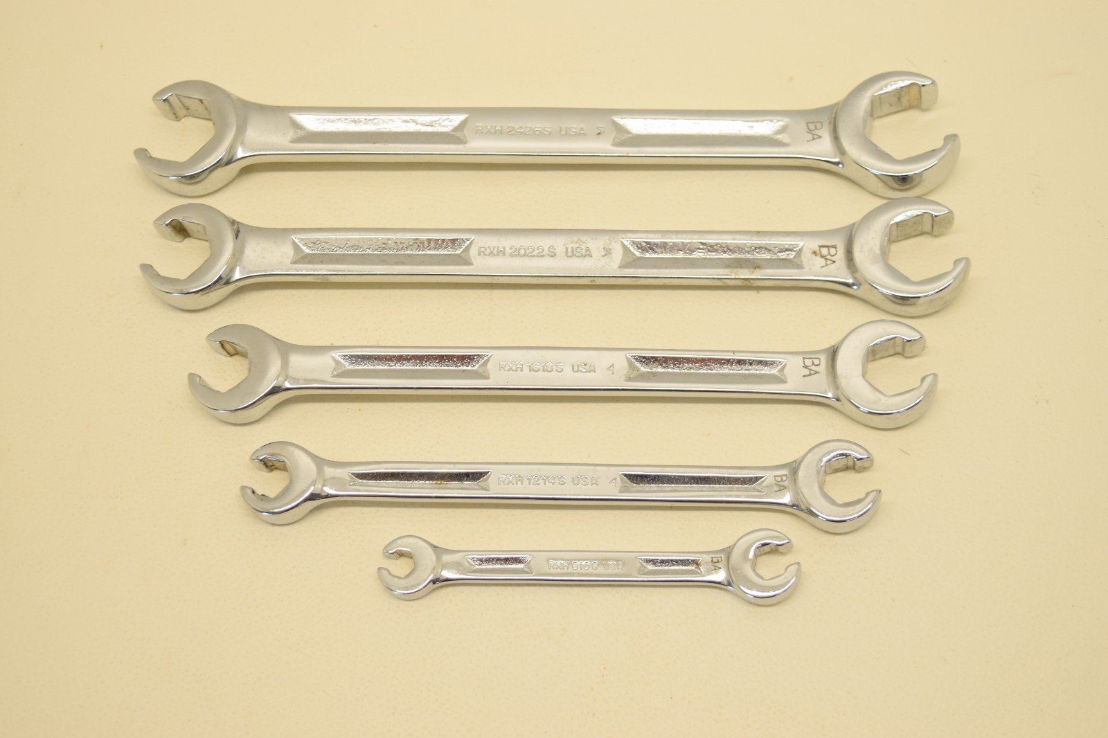 SNAP-ON RXH605 5 PC SAE 6 POINT FLARE NUT LINE WRENCH 1/4″ – 13/16″ – USED