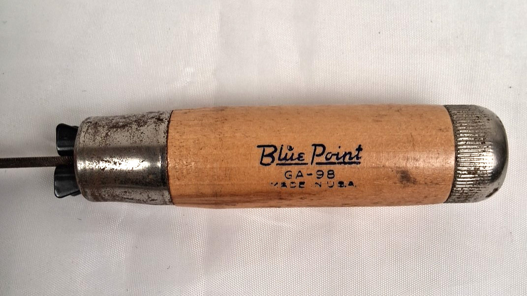 VTG Wood Handle Files -Blue Point GA-98 Adjustable Jaw & Nicholson Slim Taper