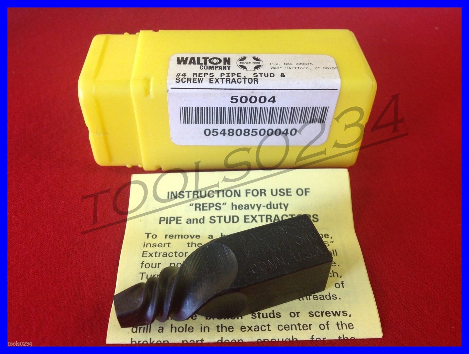 #4 Walton 50004 Reps 1/2″ Pipe Extractor USA