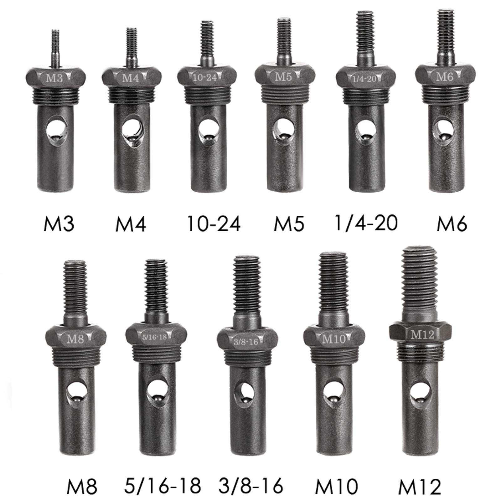 11Pcs Rivet Nut Tool Replacement Mandrels of 14»/16»