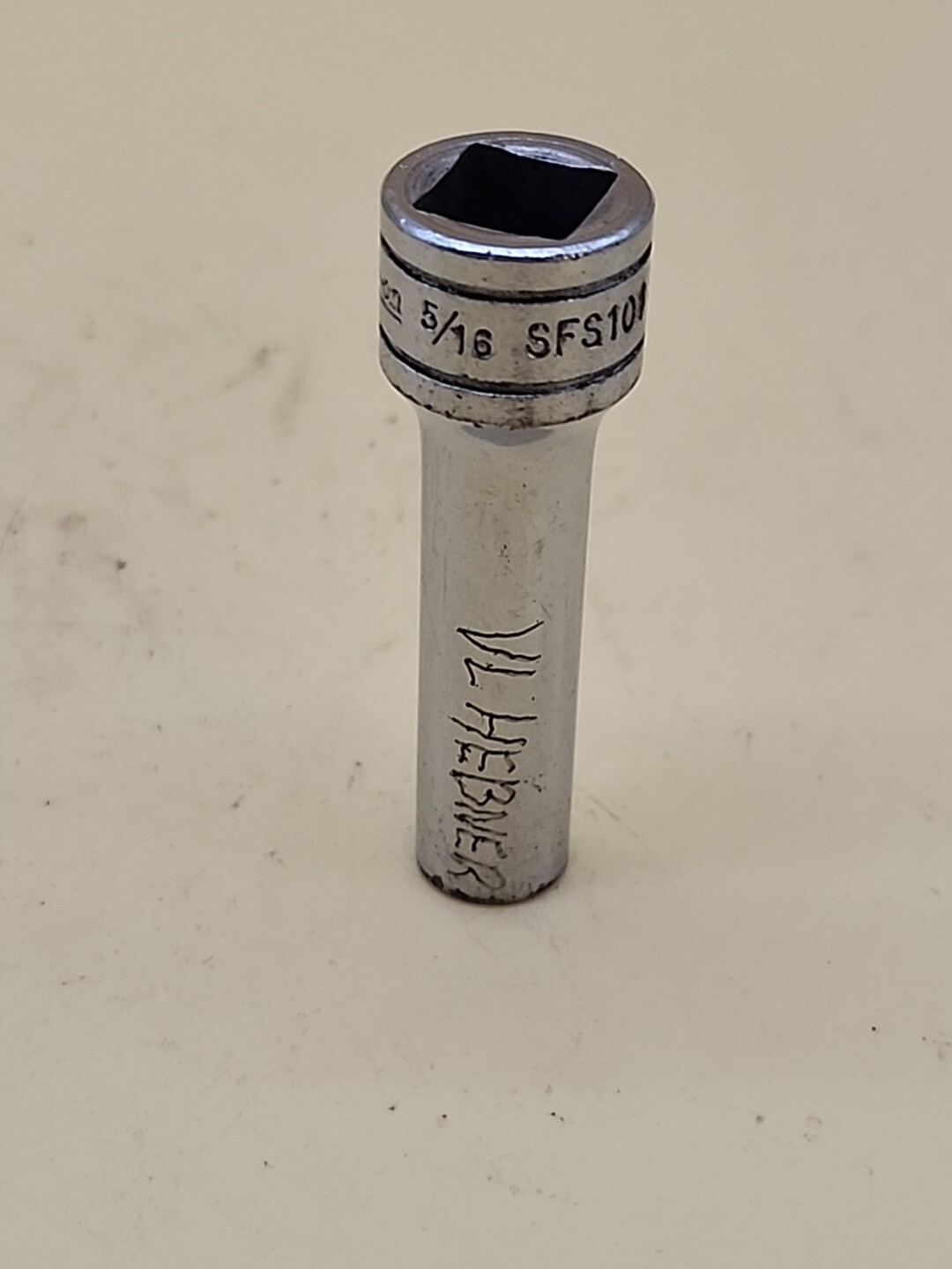 Snap-on Tools SFS101 3/8 Dr 6Pt 5/16 Flank Dr Deep Chrome Socket USA