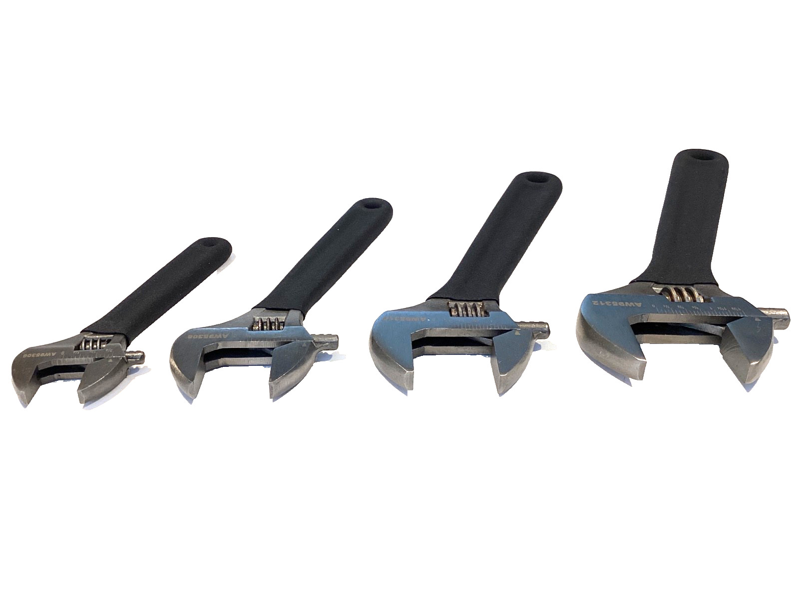 Mac Tools NEW 4 Piece Soft Grip Adjustable Wrench Set AW95306 95308 95310 95312