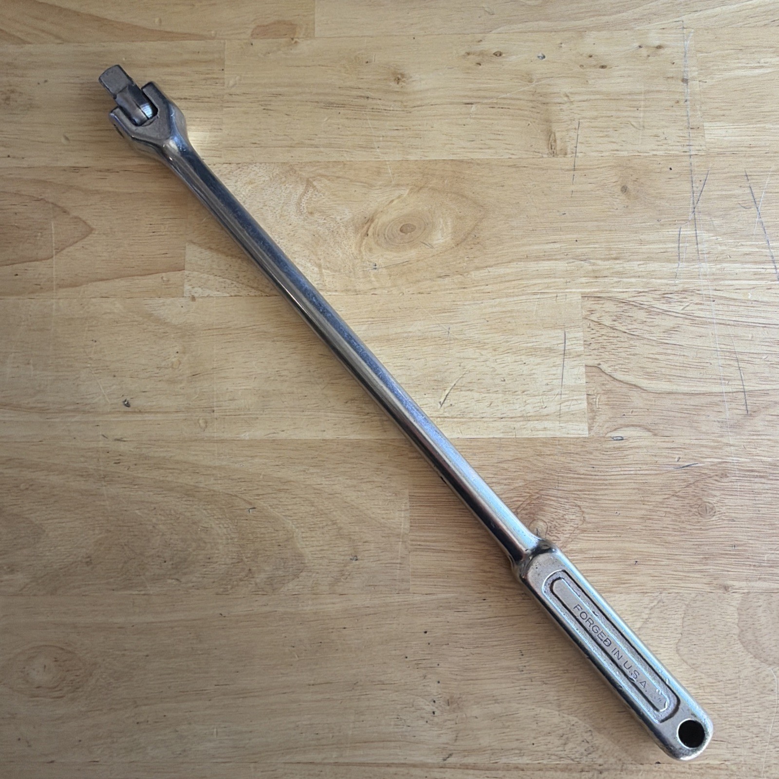 Indestro Tools 15.5″ Long Breaker Bar 1/2″ Drive 6450 Vintage Made in USA