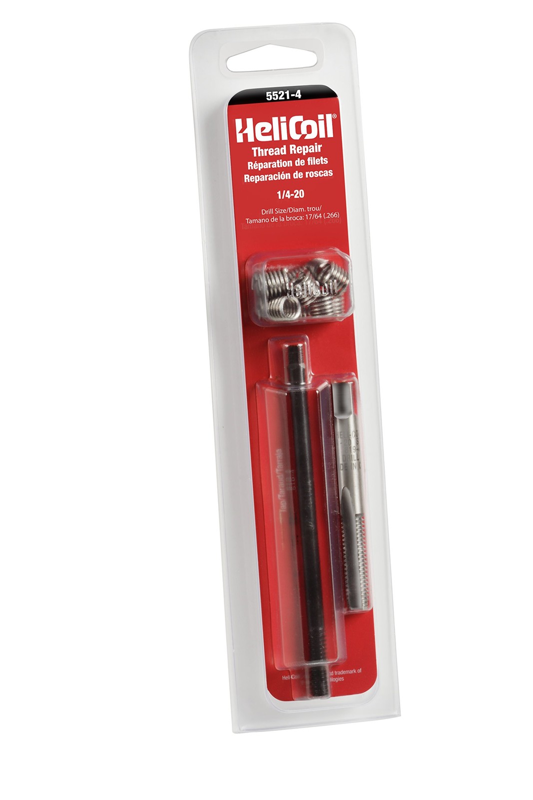 Thread Repair Kit 1/4-20 Inch Coarse 5521-4 Insert Installation Tool