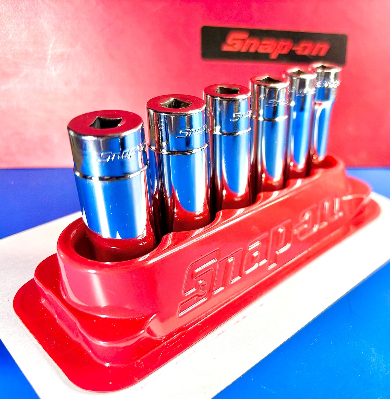 Snap-On Tools 1/4″ Drive SAE 12-Point Deep Essential Socket Set EXCELLENT COND.