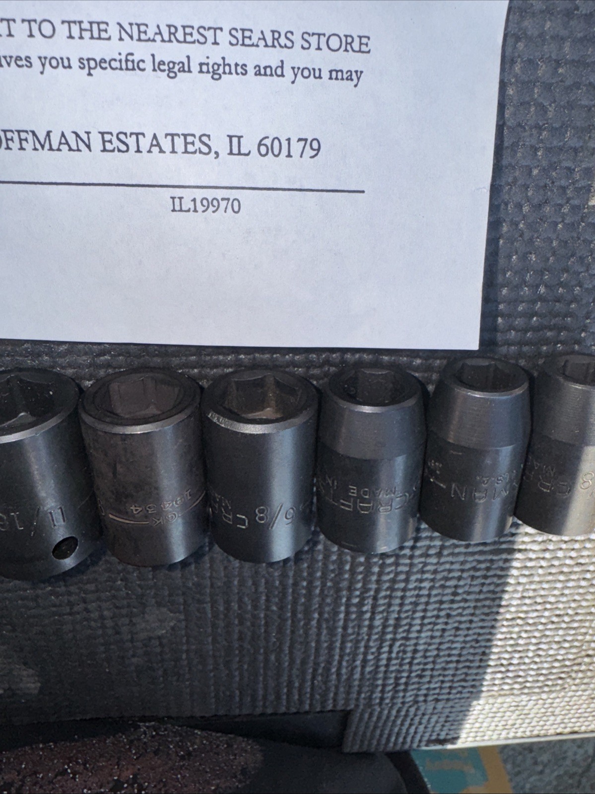 Sears Craftsman USA Nos Impact socket Set Catalog 1/2” Drive SAE 19970 GK