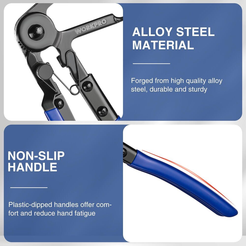 WORKPRO 27″ Flexible Hose Clamp Plier Spring Plier Automotive Clamp Removal Tool