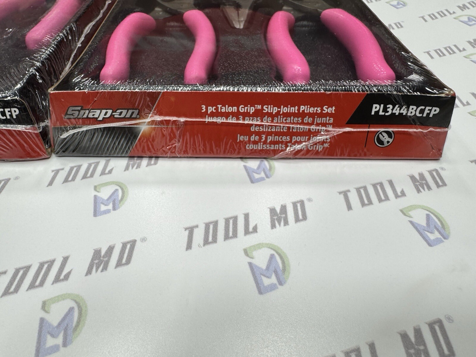Snap-on Tools USA NEW PINK Slip Joint Pliers Set PL347ACFP PL346ACFP PL344BCFP