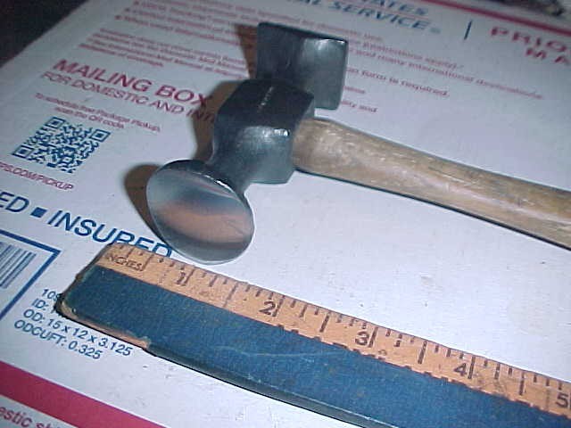 Auto Body Keystone Vtg. Reverse Curved Head Original Hammer Shop Dolly Tool
