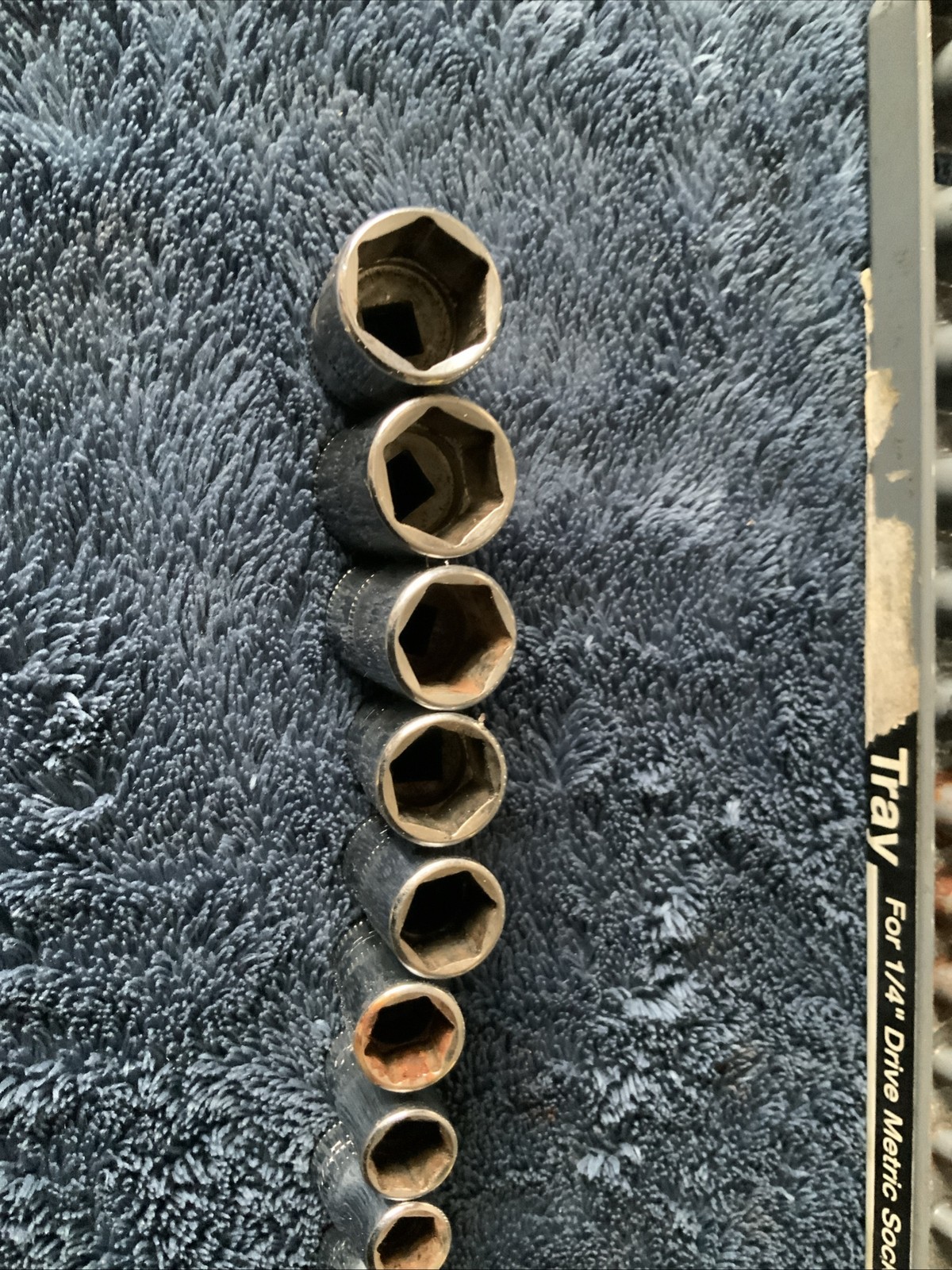 Snap On 1/4” Drive Shallow And Deep Socket Sets….5-14mm….each Set, 6pt…..