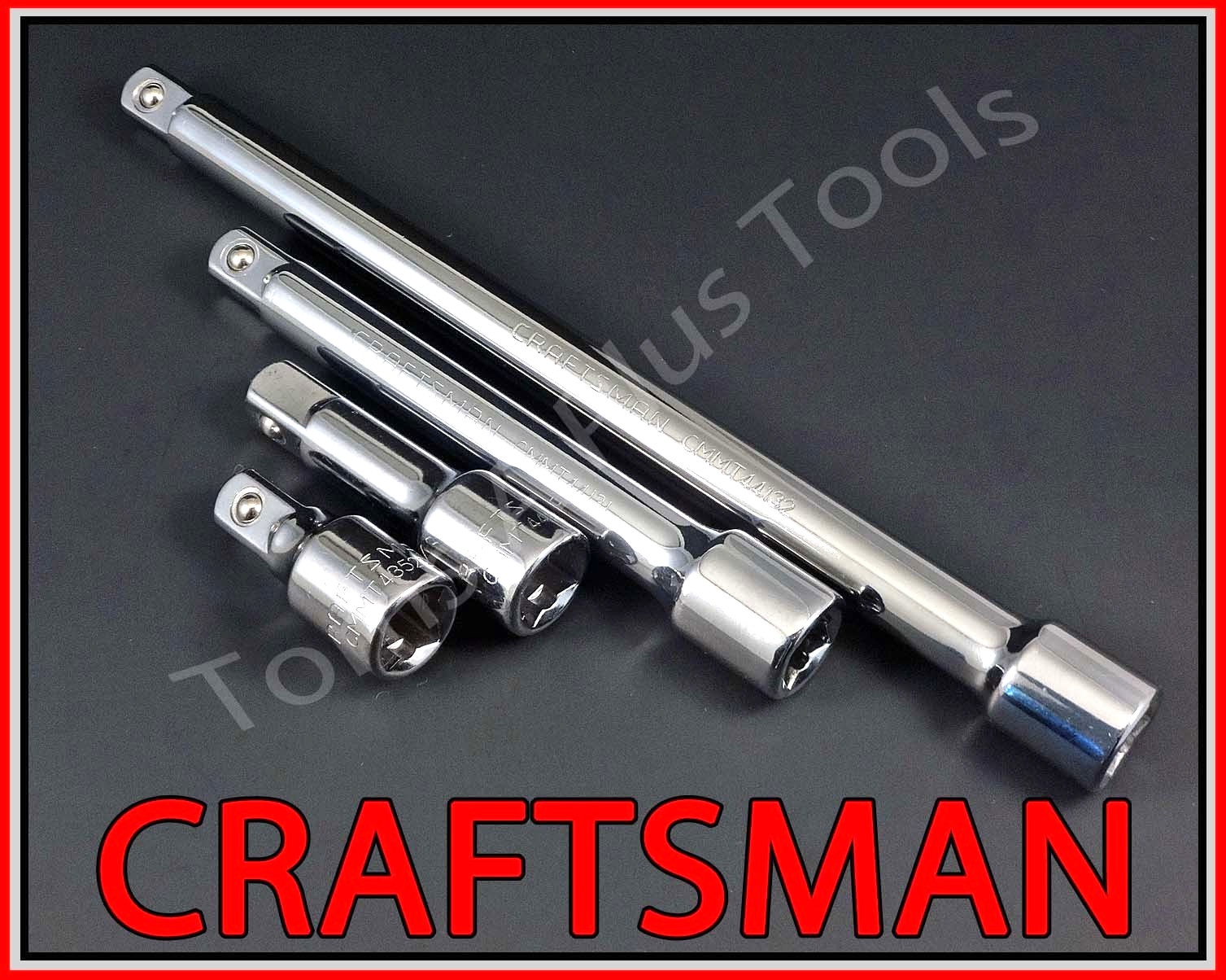CRAFTSMAN TOOLS 13pc 1/4 3/8 1/2 ratchet wrench socket extension adapter set