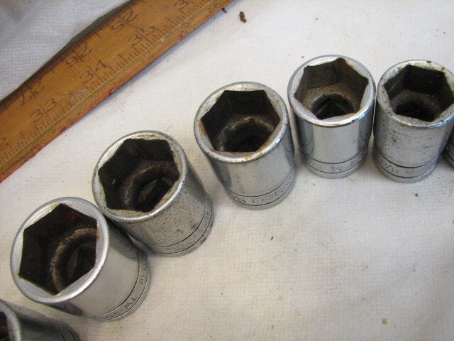 Set Snap-On 1/2″ Drive Shallow/Standard Length 6-Pt Sockets 7/16 – 1-1/4″ Tools