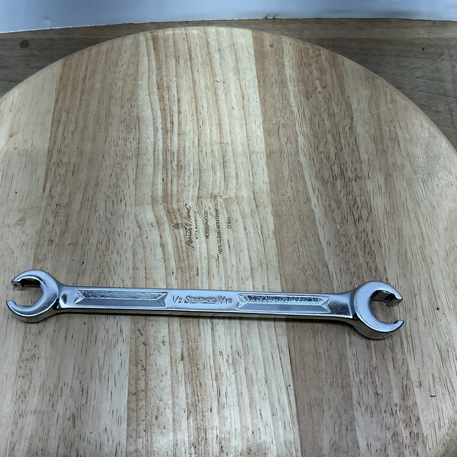 Snap On Tools 1/2″ x 9/16″ Double Flare Nut Line Wrench RXH1618S Vtg USA(N)