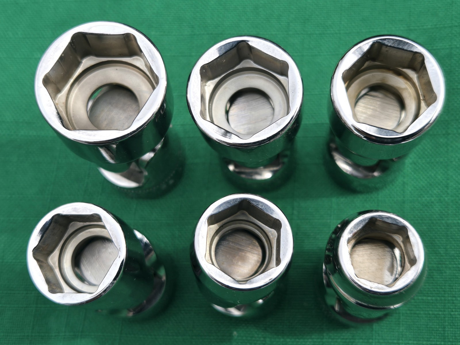 Snap-on 3/8″ Dr. 6pc METRIC SWIVEL UNIVERSAL 6 POINT SOCKET SET 206FSUM USA EXC