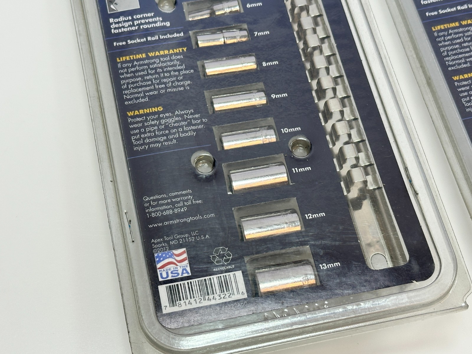 Armstrong Tools USA Metric & SAE 1/4” Drive Shallow Socket Set(s) 44-322A 15-249