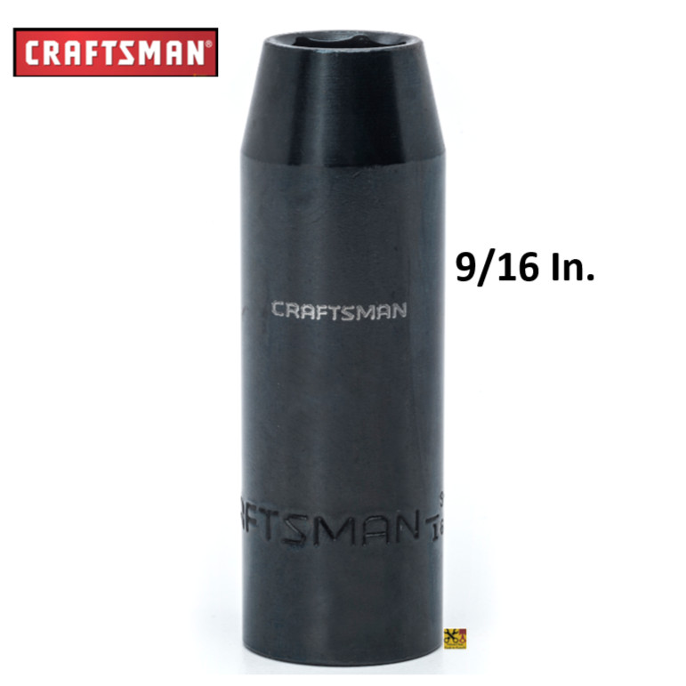 Craftsman 1/2 Inch Drive Impact Deep Socket 6 Point Metric MM Inch SAE Pick Size