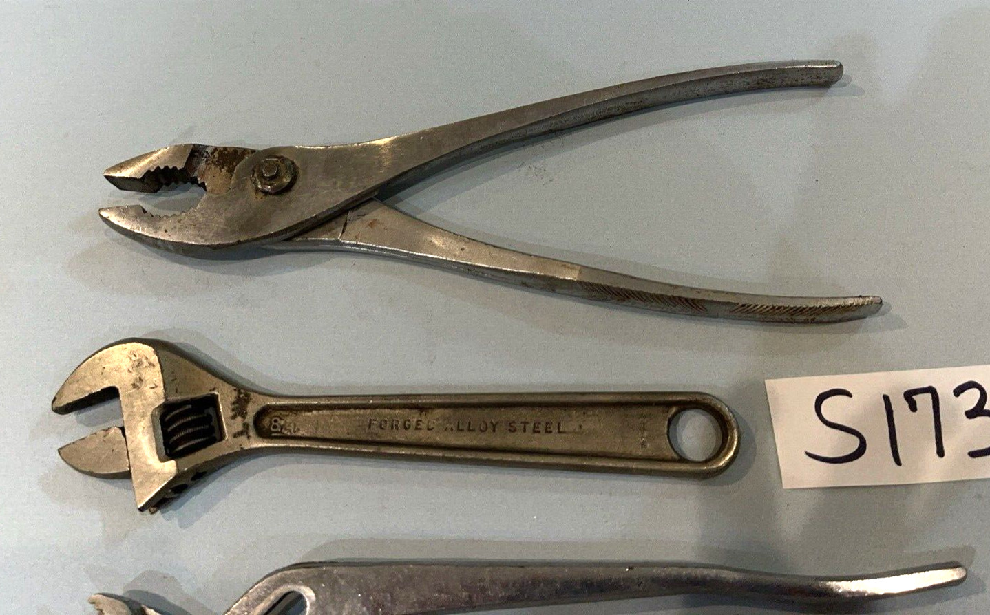 PROTO TOOLS 3 PIECE ALLIGATOR, SLIP JOINT PLIERS & CRESCENT STYLE WRENCH