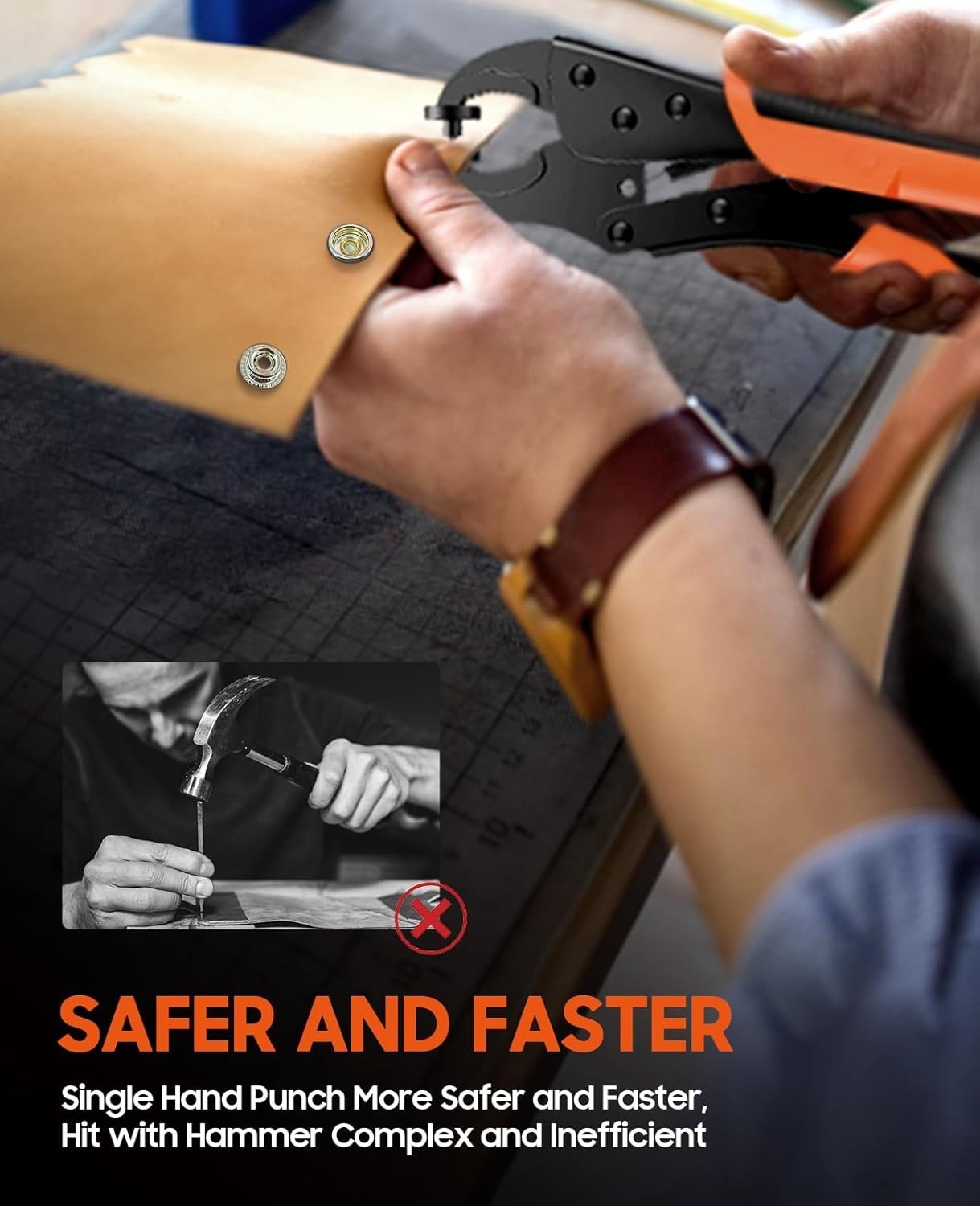 Durable Snap Fastener Tool with Adjustable Design: Perfect for Canvas & Tarps