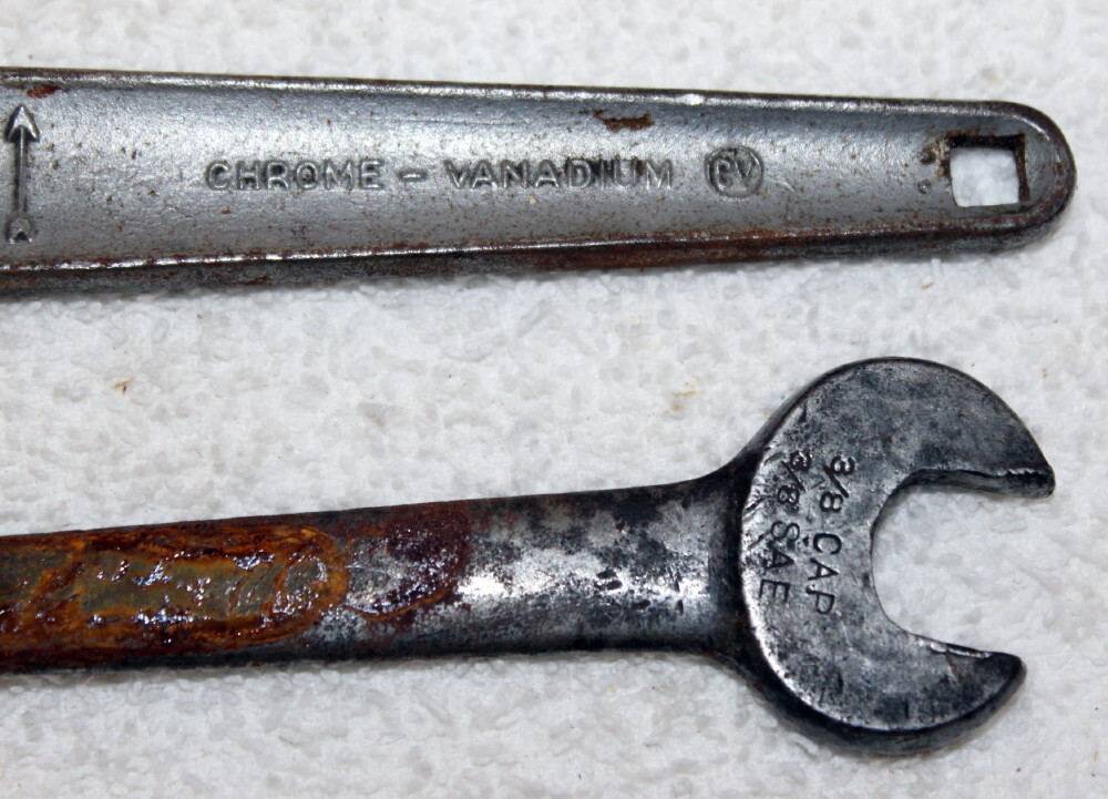 Lot of 3 Vtg Mechanics Wrenches ~ Bonney T28A, 23 Open End, 538 «S» Open-end