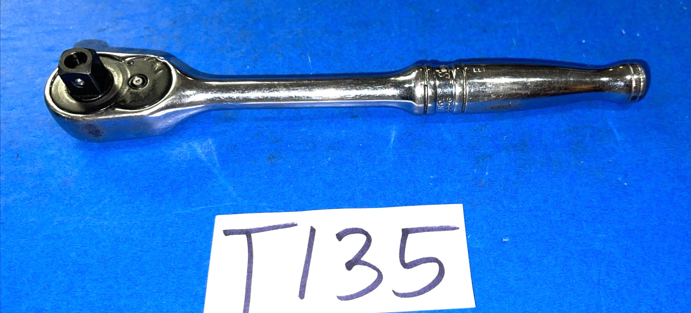 SNAP-ON TOOLS 3/8 DRIVE QUICK RELEASE CHROME RATCHET F713 SHIPS FREE IN THE US