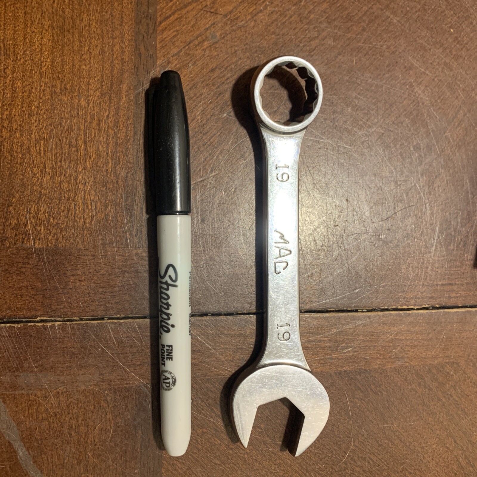 Mac TOOLS USA SHORT WRENCH VINTAGE METRIC STUBBY 19mm CS219MMR 12PT Spanner V3