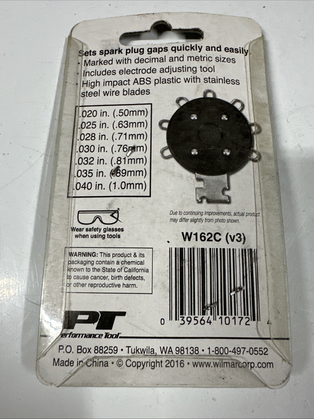 Performance Tool W162C (v3) Spark Plug Gauge & Gap Tool