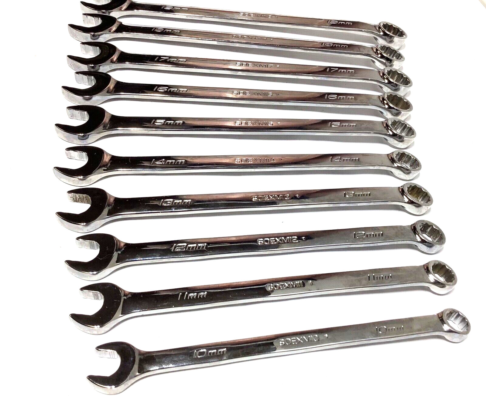 New Snap-on™ 10 thru 19 mm 12-pt box Flank drive Plus Combo Wrench Set SOEXM710