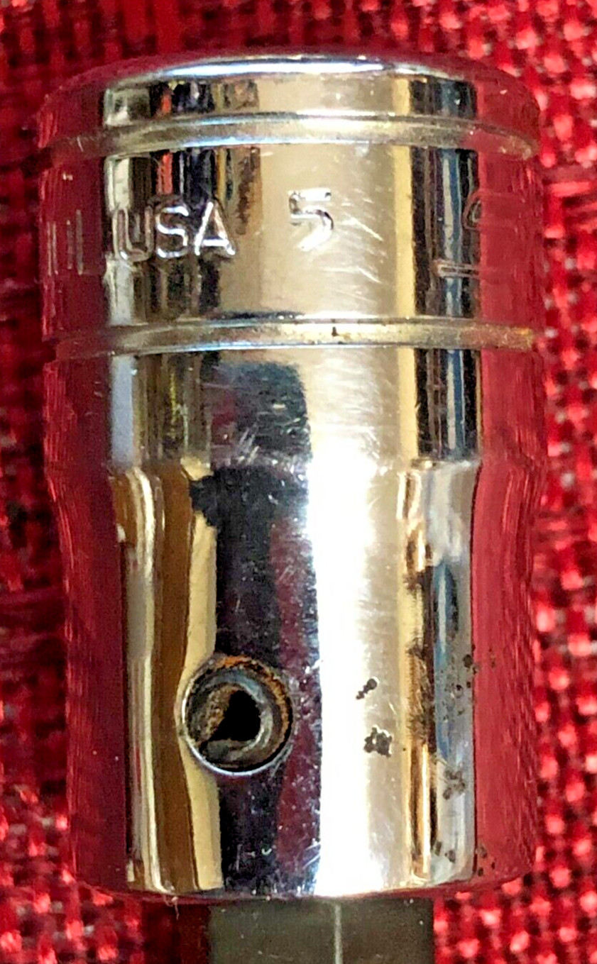 Snap On FA10L SAE 5/16″ Chrome Long Hex Bit Socket 3/8″dr 6″L 1995 USA Good 8/10