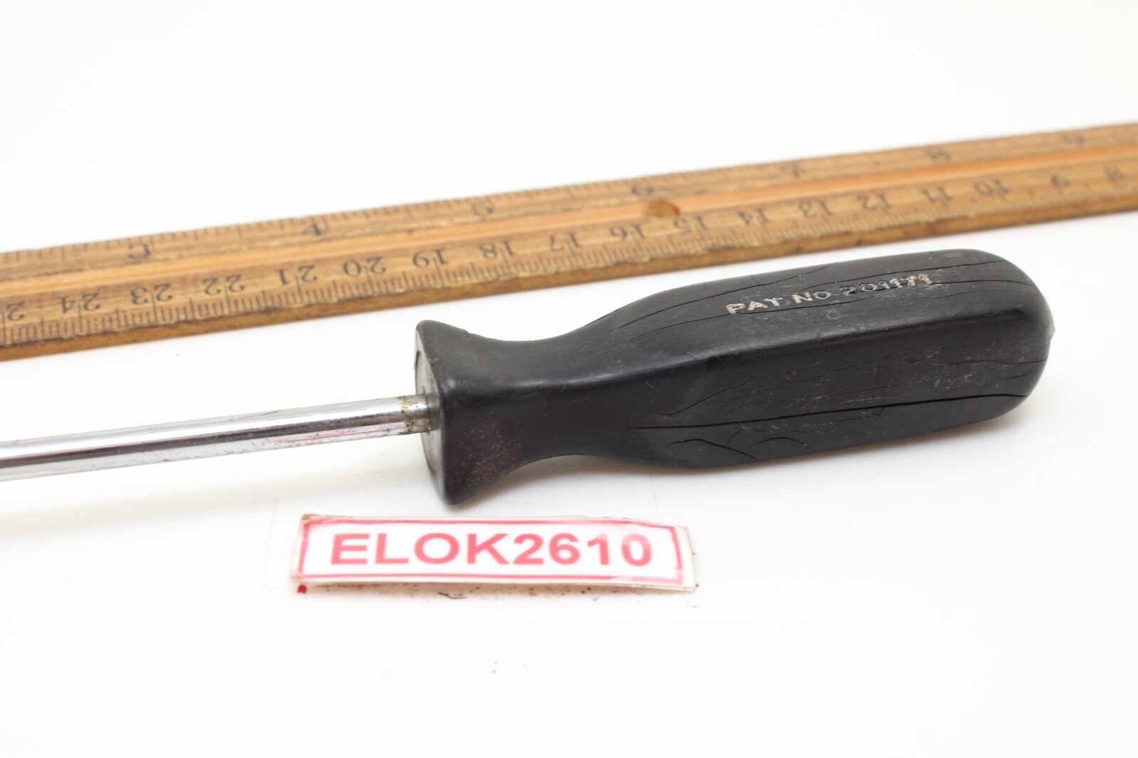 Snap-on S8698 7/64″ Square Drive Screwdriver Hard Black Handle USA