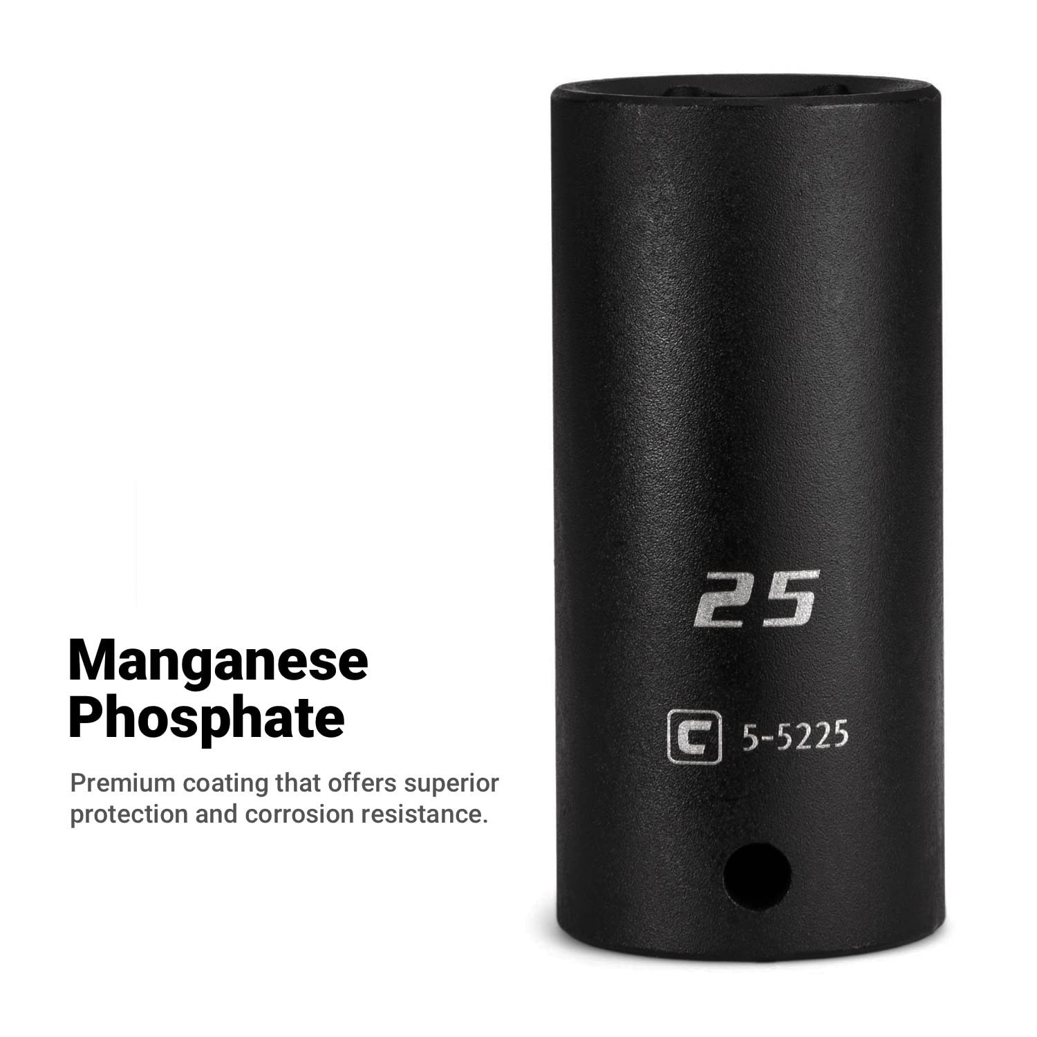 Deep Impact Socket 1/2″ Drive 6-Point Metric Tool (22mm) – Heavy Duty, Durable