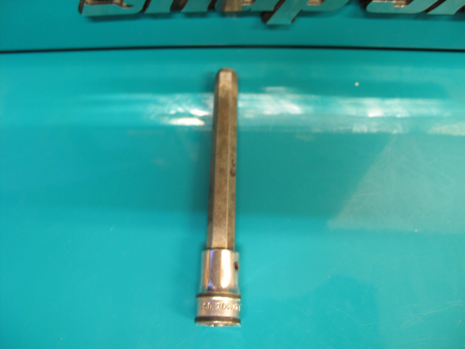 Snap-On Tools USA 1981 3/8″ Drive 10mm Metric LONG Length Hex Bit Socket FAML10