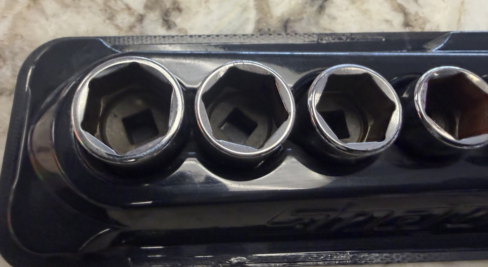 Snap-On Tools TMM 6 Point Metric ¼» Drive Shallow Socket Set of 12 Excellent!