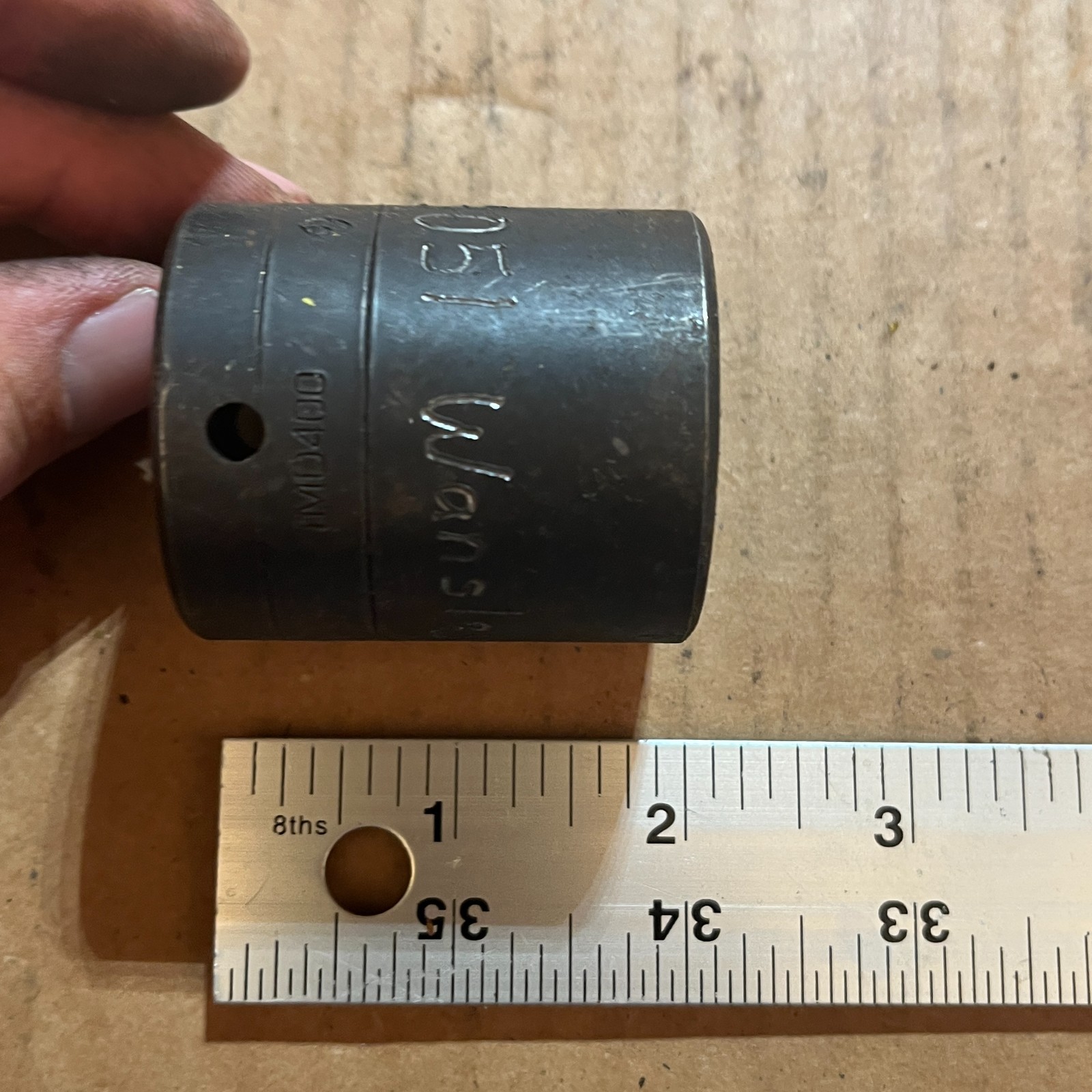 Snap-On 1-1/4” impact socket 1/2″ drive IMD400 Black Oxide 12 pt – C