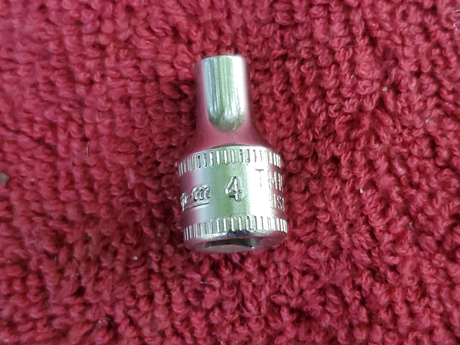 Snap-on TMM4 4mm 6pt 1/4″ Drive Socket Short chrome Metric Socket 1986