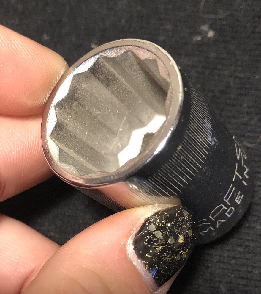 Vintage Craftsman 19mm Socket 1/2” Drive 44238 NOS! USA 🇺🇸 Top Knurl