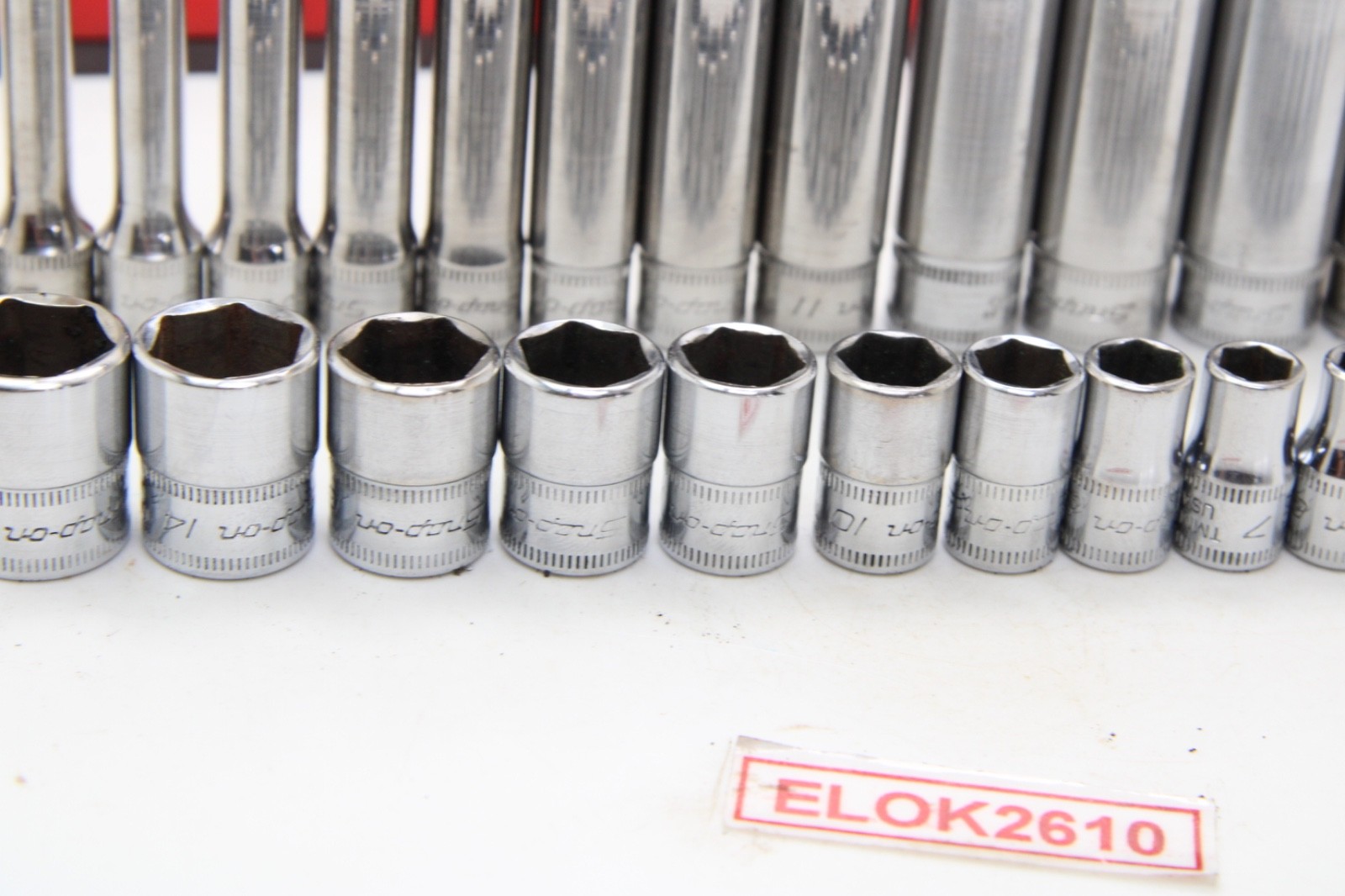 Snap On TMM & STMM 4-15mm 26 Piece 6 Point Shallow & Deep Chrome Socket Set USA