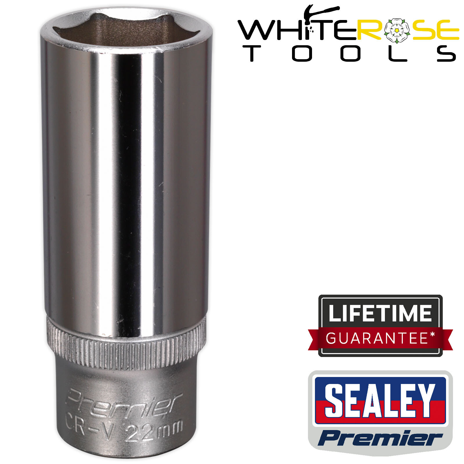Sealey Socket 22mm Deep 1/2″Sq Drive Premier WallDrive® Garage Automotive