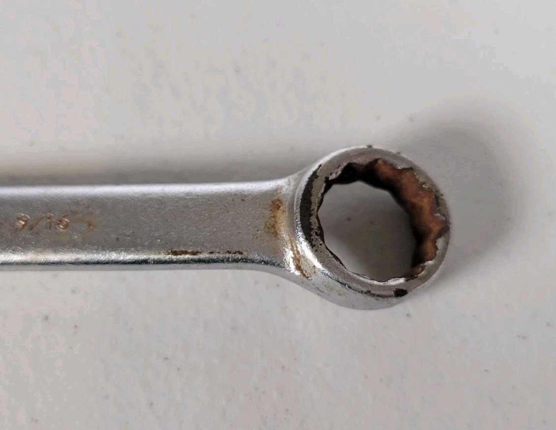 Proto 1218 9/16″ Combination Wrench Chrome MADE IN USA Vintage