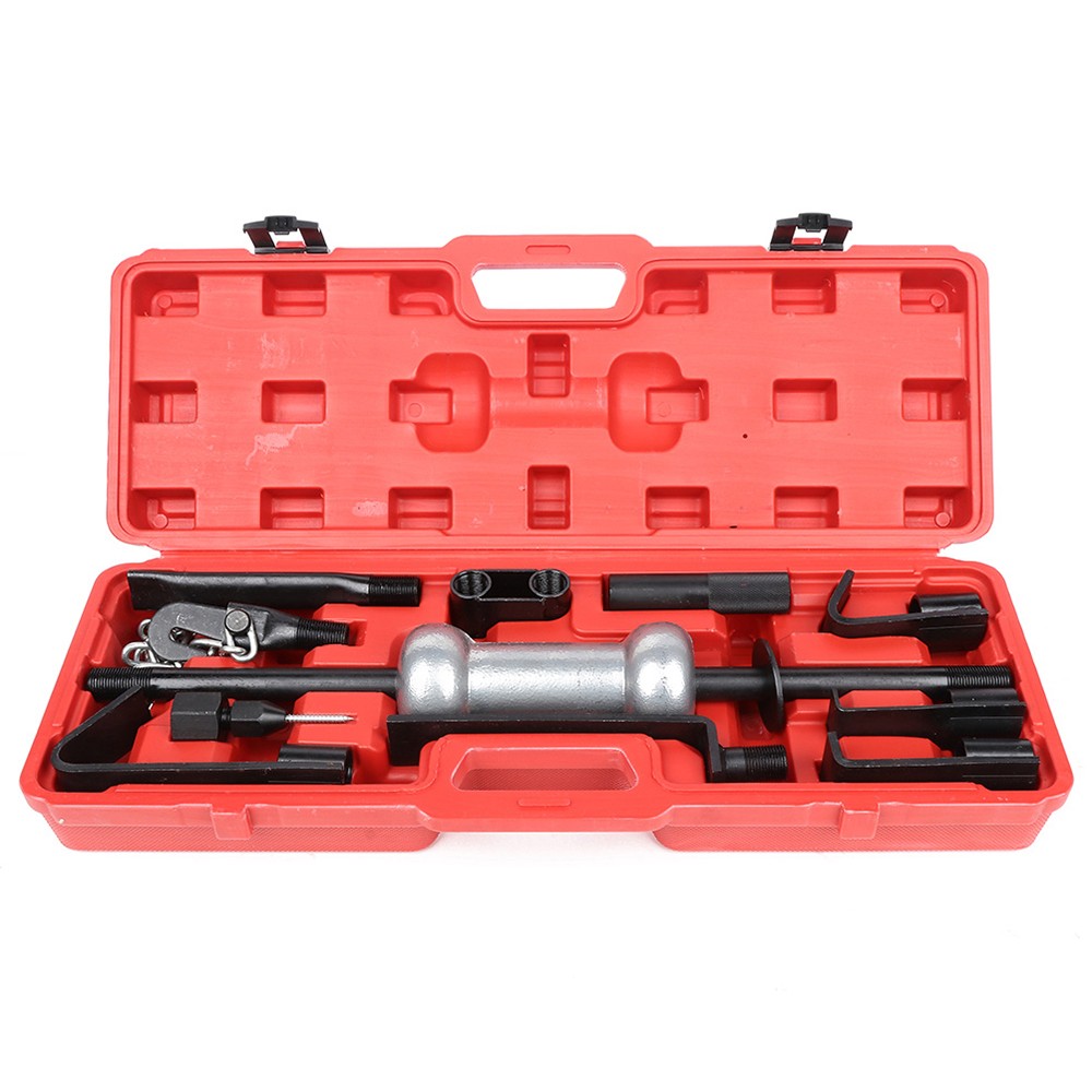 13PC Heavy Duty Dent Puller w/10lbs Slide Hammer Auto Body Truck Repair Tool Kit