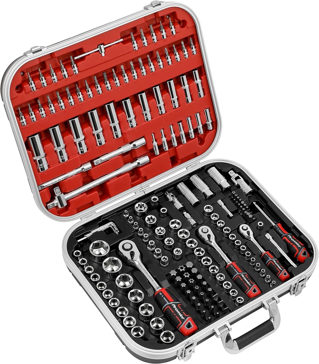 Sealey 172 Pce 1/4″,3/8″,1/2″ Socket, Ratchet & Screwdriver Bit Tool Set, AK7981