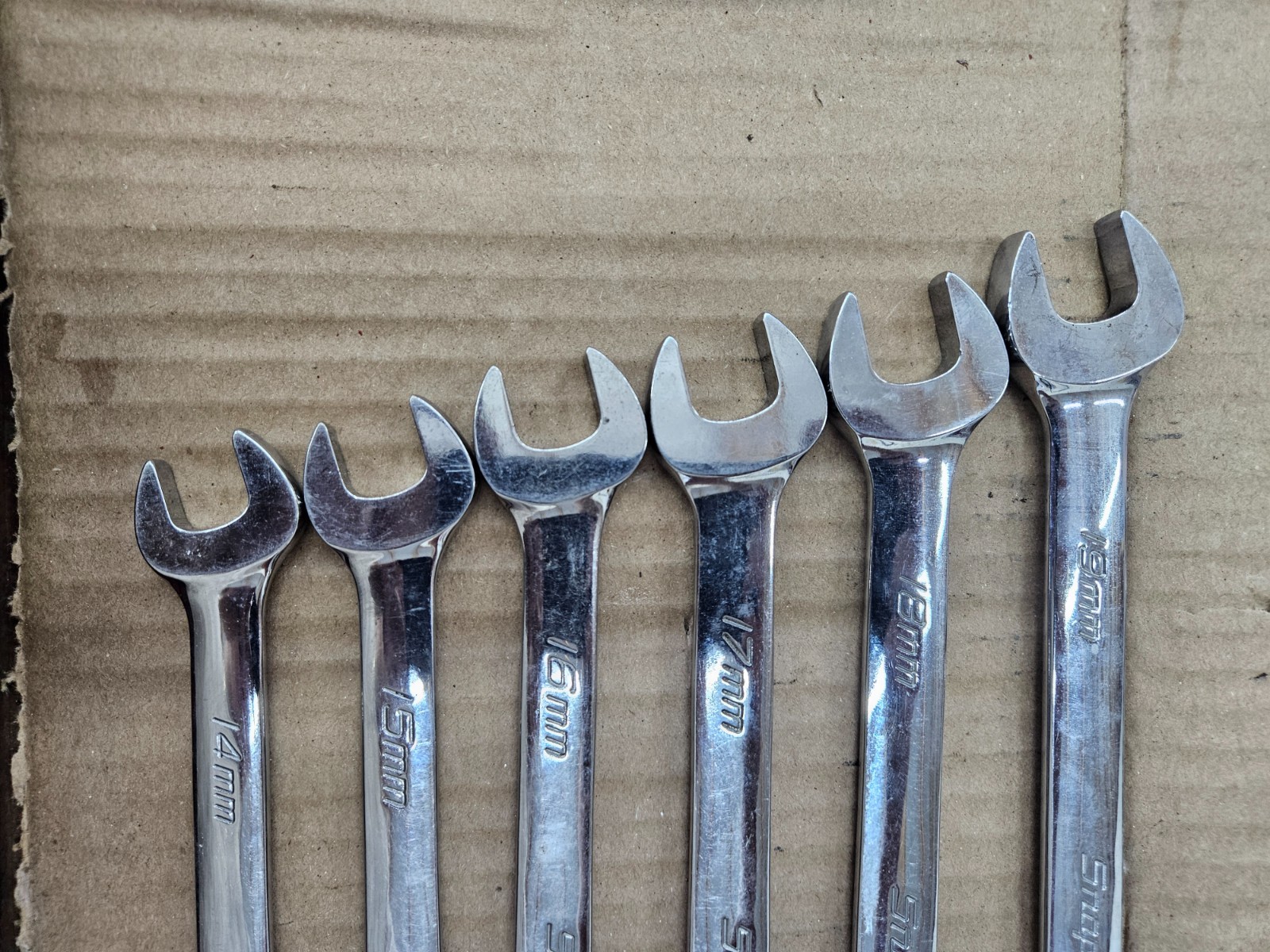 Snap-on Metric Combination Wrench Lot 14mm-19mm USA OEXM Series
