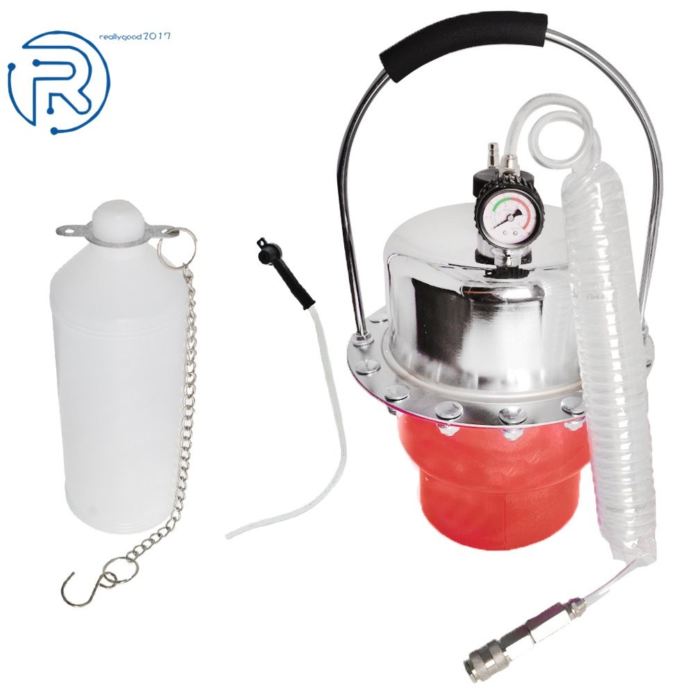 Portable Pneumatic Air Pressure Kit Brake & Clutch Bleeder Valve System Tool Kit