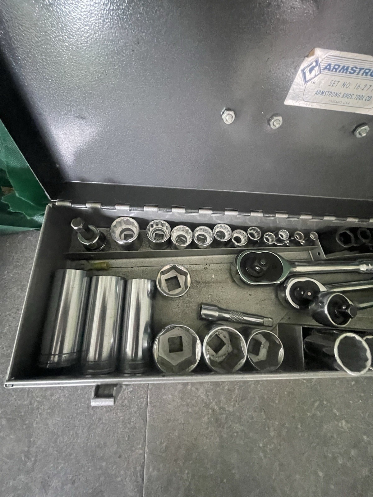 BlackHawk, Proto, Armstrong SAE & Metric Sockets 37 Pc. + Box Nice Tools