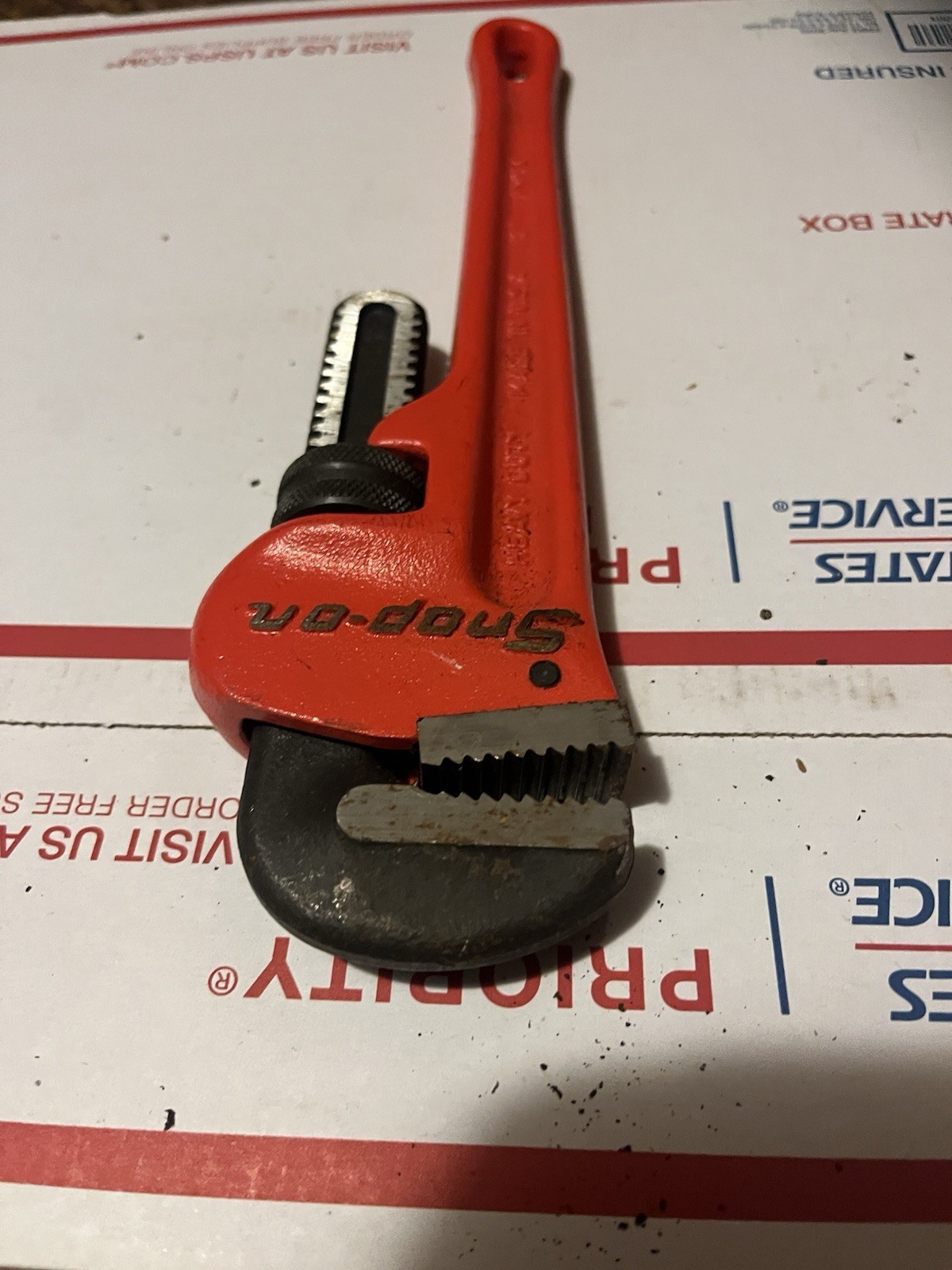 Snap On Tools PW12C Adjustable 12” Pipe Wrench Lightly Used Nice One 👍