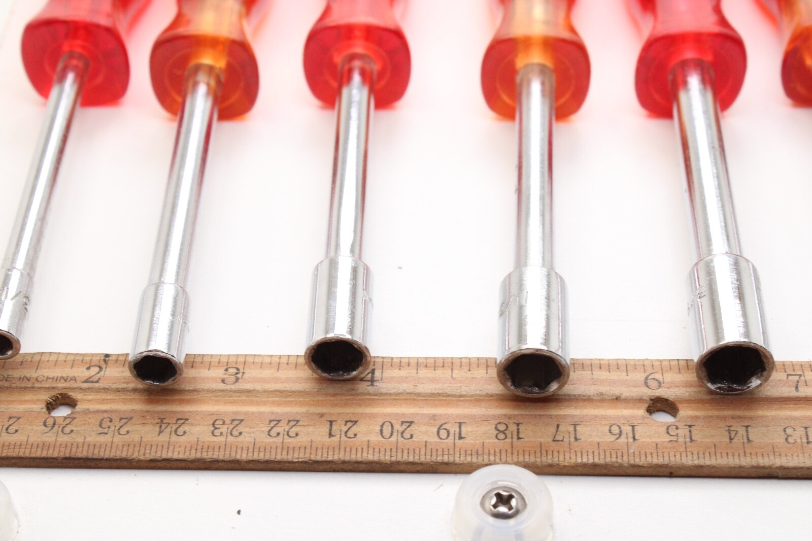 Unbranded Nut Drivers SAE 7 Pc. Set 1/2” 7/16” 3/8” 11/32” 5/16” 1/4” 3/16”